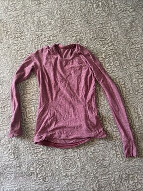 lululemon athletica Heather Mauve Long-Sleeve Crew Top